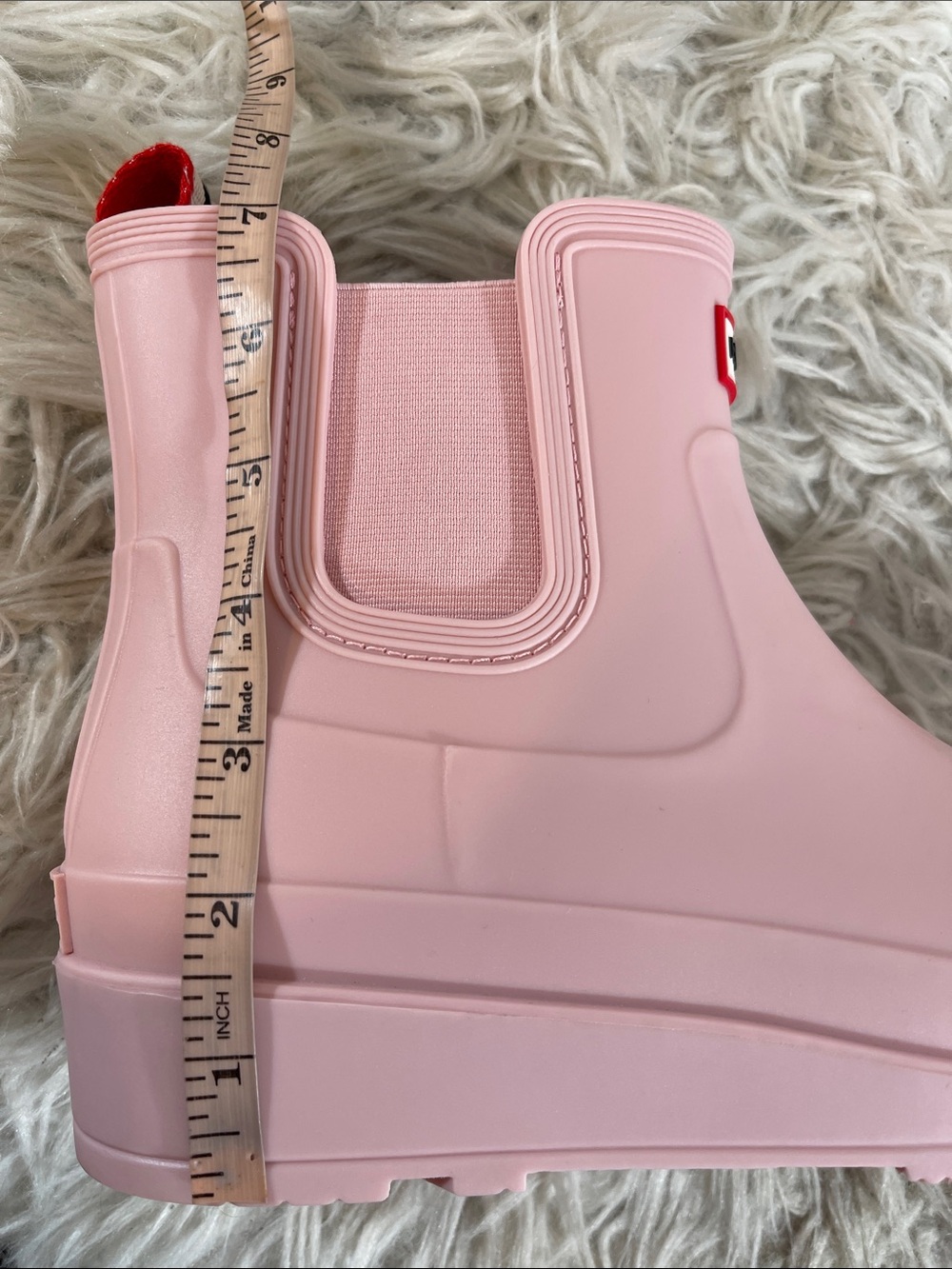 HUNTER Women's Tabitha Waterproof Rain Boot Light Pink Size 10 New - Picture 11 of 11